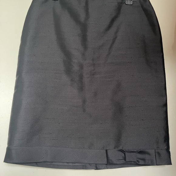 NWT Talbots Silk & Wool Blend Bow Detail Skirt - Picture 3 of 8